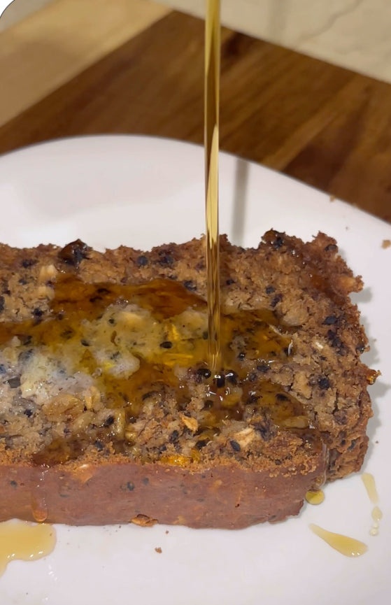 Black Sesame Tahini Banana Bread